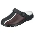 Produktbild: Abeba 7315 Clog schwarz/braun mit Aufdruck - 46 - Schwarz/Braun - 46