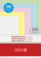 Produktbild: BRUNNEN Schulheft Premium Karteikarten A6 liniert - 5 Farben Sortiment