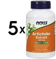 Produktbild: 5 x NOW Foods Artichoke Extract, 450mg - 90 vcaps (166,56 EUR/kg)