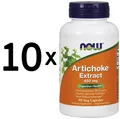 Produktbild: 10 x NOW Foods Artichoke Extract, 450mg - 90 vcaps (155,54 EUR/kg)