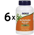 Produktbild: 6 x NOW Foods Artichoke Extract, 450mg - 90 vcaps (166,57 EUR/kg)