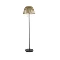 Produktbild: Lucande LED Solar Stehleuchte Gartenlampe Bambus RGB Akku USB 39cm schwarz Lampe