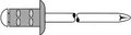 Produktbild: Blindniet PolyGrip® Nietschaft dxl 4,8x17,0mm Alu/Stahl 50 St.GESIPA