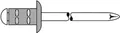 Produktbild: GESIPA Blindniet PolyGrip® Nietschaft d x l 4,8 x 17 mm - 1433851