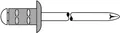 Produktbild: GESIPA Blindniet PolyGrip® Nietschaft d x l 4,8 x 17 mm Aluminium / Stahl 50 St.