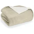Produktbild: Wohndecke Sherpa-Fleecedecke, Oeko-TEX Zertifiziert, Blumtal, hochwertig, weich, warm, flauschig beige 150 cm x 200 cm