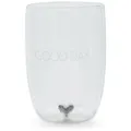 Produktbild: Rivièra Maison Wasserglas Transparent, mundgeblasen mit Herz und Silberglitzer, 12,5 cm hoch – Good Day T11 G55 | Rivièra Maison
