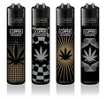 Produktbild: Clipper® Feuerzeuge 4er Set: Gold & Silver Leaves