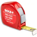 Produktbild: Sola Messwerkzeuge Bandmass - PRO-FLEX - 5m / 19mm - Taschenbandmass mit Gürtelclip - Stahlband, gelb lackiert mit m (5 m) (50014434)