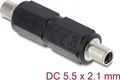 Produktbild: Delock Hohlstecker Adapter DC 5.5 x 2.1 mm Buchse auf mit Gewinde (90941)
