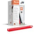 Produktbild: Peach Plastikbinderücken A4 | 44mm | 440 Blatt | 50 Stück | rot | PB444-03