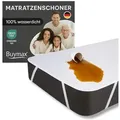 Produktbild: Matratzenschoner Matratzenauflage Buymax, Wasserdichter Matratzenschoner bis 60° Waschbar, Matratzenschutz weiß 160 cm x 200 cm
