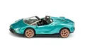 Produktbild: siku 1571, Lamborghini Sián Roadster, Spielzeug-Auto, Metall/Kunststoff, Türkis Metallic, Gummierte Reifen, Sportliche Felgen, Offenes Dach