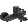 Produktbild: Ideal Standard Badearmatur Ceraline Aufputz, Ausladung 119-126mm BC199XG Schwarz (Silk Black)