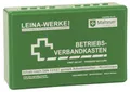 Produktbild: LEINA-WERKE 20001 Betriebsverbandkasten Klein DIN 13157, + Wandhalterung, Grün, -1- Stück