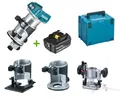 Produktbild: Makita DRT50ZJX2 Akku-Multifunktionsfräse 18V DRT50 Fräse Aktion + 1x Akku 6Ah