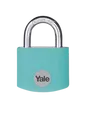 Produktbild: Yale 50mm Aluminium Vorhängeschloss mit langem Bügel Türkis YE3B/50/126/1/TE