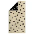Produktbild: Cawö WE LOVE DOGS Duschtuch Pfoten Beige Schwarz Baumwolle 80 x 150 cm
