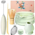 Produktbild: Japan Matcha Tee-Set mit Matcha-Schale Bambus-Besen Dosierlöffel Besenhalter DE