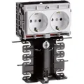 Produktbild: Hager TEH SL201159409016 Geräteträger-Technikteil Steckdose 2-fach zu SL 20x115mm verk (Kabelkanal, 2 cm) (SL201159409016)