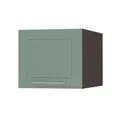 Produktbild: Feldmann-Wohnen Klapphängeschrank Kvantum (1-türig, 1 Fach, Türanschlag oben, Soft-Close, 1-St., Fronten mit dekorativen Fräsungen und leicht abgerundeten Ecken) 40x59x36cm lava - mint matt (Q-W6B/40)