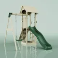 Produktbild: Spielturm Göteborg Aus Holz In Grünkinderschaukel - Polarplay