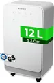 Produktbild: KLAMER Luftentfeuchter elektrisch 12L, 100m³ Luftumwälzung pro Stunde, 280W starker Raumentfeuchter, Entfeuchter mit bis zu 2 Liter Fassungsvermögen