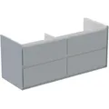 Produktbild: Ideal Standard Connect Air DoppelWaschtischunterschrank E0822EQ 120x51,7x44cm, 4 Auszüge, hellgrau glänzend/weiß matt