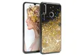 Produktbild: EAZY CASE Handyhülle Liquid Glittery Case für Huawei P Smart 2019 6,21 Zoll, Durchsichtig Back Case Handy Softcase Silikonhülle Glitzer Cover Gold