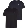 Produktbild: T-Shirt CHAMPION, Herren, Gr. M (48), blau (marine, schwarz), Obermaterial: 100% Baumwolle, Basic hüftlang, Rundhals, Shirts T-Shirt