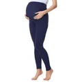 Produktbild: Be Mammy Umstandsleggings Lang Damen Umstandshose BE20-230 (1-tlg) aus Baumwolle blau L