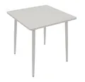 Produktbild: DEGAMO Bistrotisch Gartentisch Tisch DENVER 70x70cm, Metall weiß