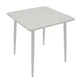 Produktbild: DEGAMO Bistrotisch DENVER 70x70cm quadratisch, Metall weiß