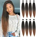 Produktbild: Easy Braids Haarverlängerung Kunsthaar 61 cm 8 Stück Spectra vorgestreckt Omb...