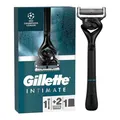 Produktbild: Gillette Body Rasierer für Herren | Inkl. Nassrasierer, 2 Klingen & Duschhalter für eine einfache und bequeme Intimrasur - Schwarz