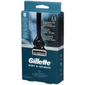Produktbild: Gillette Intimate Rasierer für Männer, 1 Rasierer, 2 Ersatzklingen