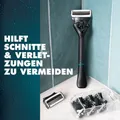 Produktbild: Gillette Intimate Rasierer für Männer, 1 Rasierer, 2 Ersatzklingen neu und OVP