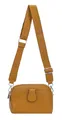 Produktbild: ITALYSHOP24 Damen Tasche Crossbody Umhängetasche Bodybag Schultertasche Metallic Handytasche Crossover Kunstleder Handtasche Reise Gelb