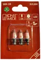 Produktbild: LED Lämpchen für Konstsmide Lichetrkette 3,0V, 0,06W, 3er Set, warmweiß 5060-130