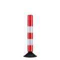 Produktbild: TMS PRO SHOP Verkehrs-Leitzylinder FLEX, neigbar, rot/weiß reflektierend, 76 cm, Art.-Nr. 37174 | Leitzylinder | Kunststoff Pfosten | Absperrpfosten