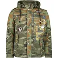Produktbild: Rock Rebel by EMP Herren camouflage Übergangsjacke mit Print und Patches M - M