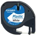 Produktbild: Dymo® S0721660 LetraTag Schriftband, Kunststoff, laminiert, 4 m x 12 mm, Schwarz