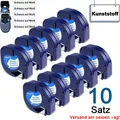 Produktbild: 91221 Schriftband für Dymo Letra Tag Band LT-100T LT-100H XR XM Weiß 12mm 1/2