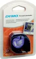Produktbild: Schriftband schwarz auf weiß 12mm/4m Dymo Plastik-Band LETRA-TAG