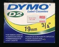 Produktbild: 1x DYMO D2 TTR transferband Kassette 19mm X 50m ROT / RED 60603 for Label print