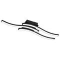 Produktbild: Reality Leuchten LED-Deckenlampe Route in Schwarz 3-fl. Deckenlampe Lampe 5 W