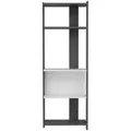 Produktbild: Mid.you Regal, Weiß, Schwarz, Holzwerkstoff, 58.6x165x26.8 cm, Wohnzimmer, Regale, Bücherregale