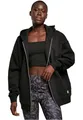 Produktbild: Urban Classics Damen Ladies Oversized Zip Hoody Black, 5XL