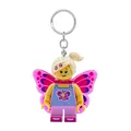 Produktbild: IQ Lego Iconic - Butterfly Girl Schlüsselanhänger mit LED-Taschenlampe Spielzeuggeschenke für Kinder - 76 mm große Figur - 2 CR2025 Batterien enthalten
