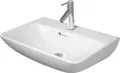 Produktbild: Duravit ME by Starck Waschtisch Compact 60x40cm, 1 Hahnloch, mit Überlauf, mit Hahnlochbank,, 2343600000